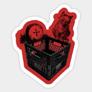 spooky crates Sticker